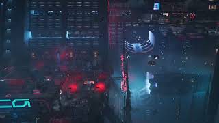 Rain 🌧️ and Thunder Sleep 💤 Sounds Ambient Cyber City Sounds