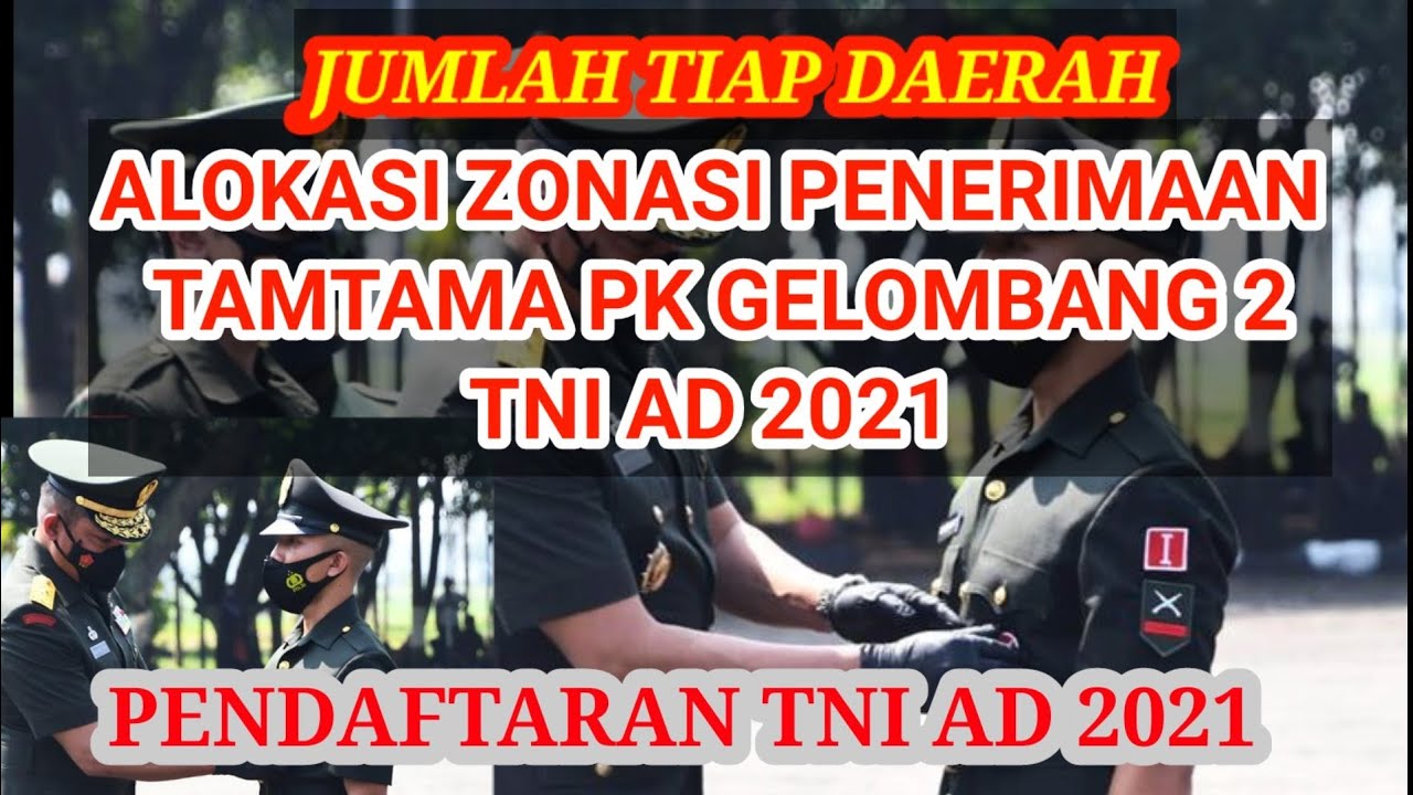 Pendaftaran catam tni ad 2021 gelombang 2