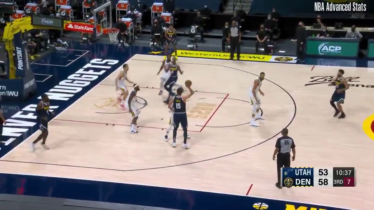 nikola jokic's water polo pass fake - skip pass