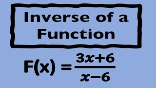 how to calculate the inverse of a function - example