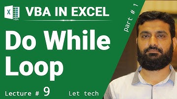 Do While Loop in VBA | VBA in Urdu & Hindi