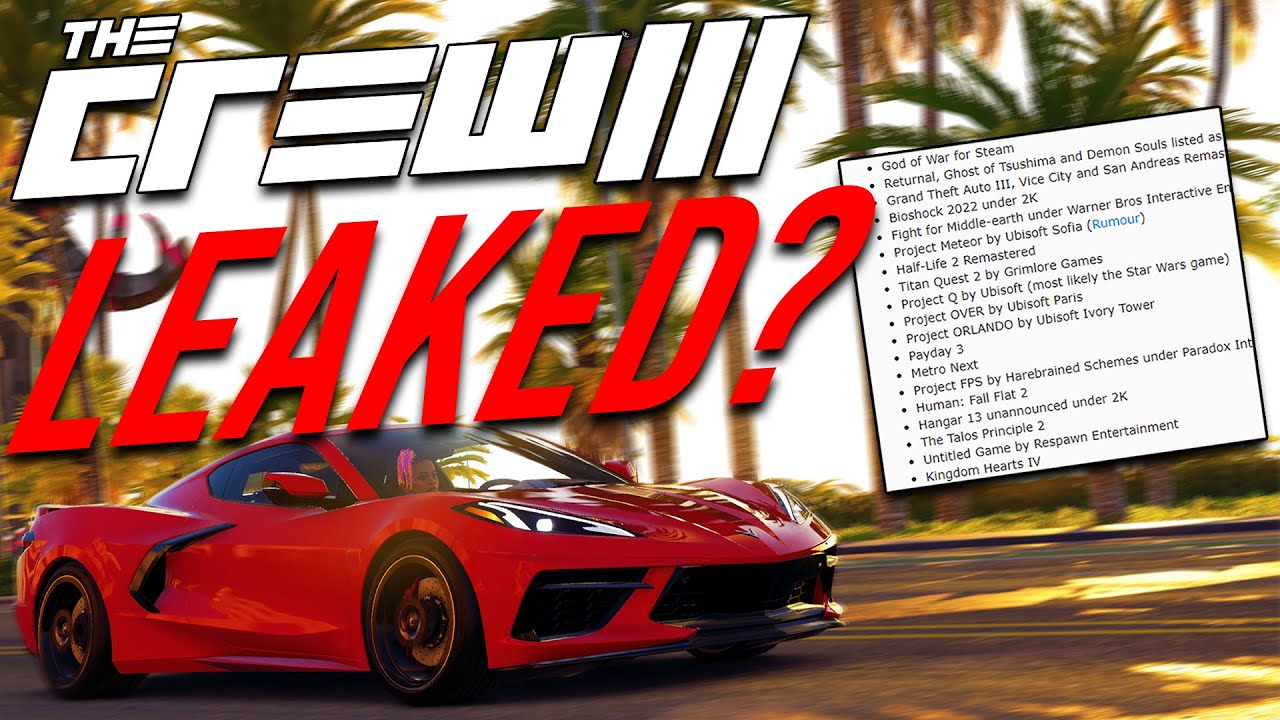 The Crew 3 - Leaks, Rumours & Everything We Know 