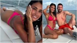 Re Y Antonela Roccuzzo Se Mostró En Microbikini Al Lado De Messi Y Dejó A Todos Boquiabiertos