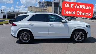 How to check AdBlue level in 2020-2026 Mercedes GLE?