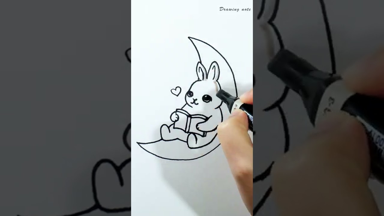 Lovely Rabbit drawing 