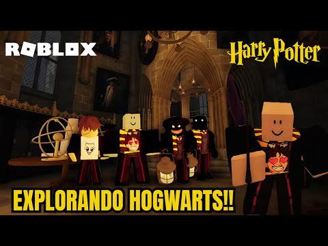 EXPLORANDO HOGWARTS no ROBLOX!!
