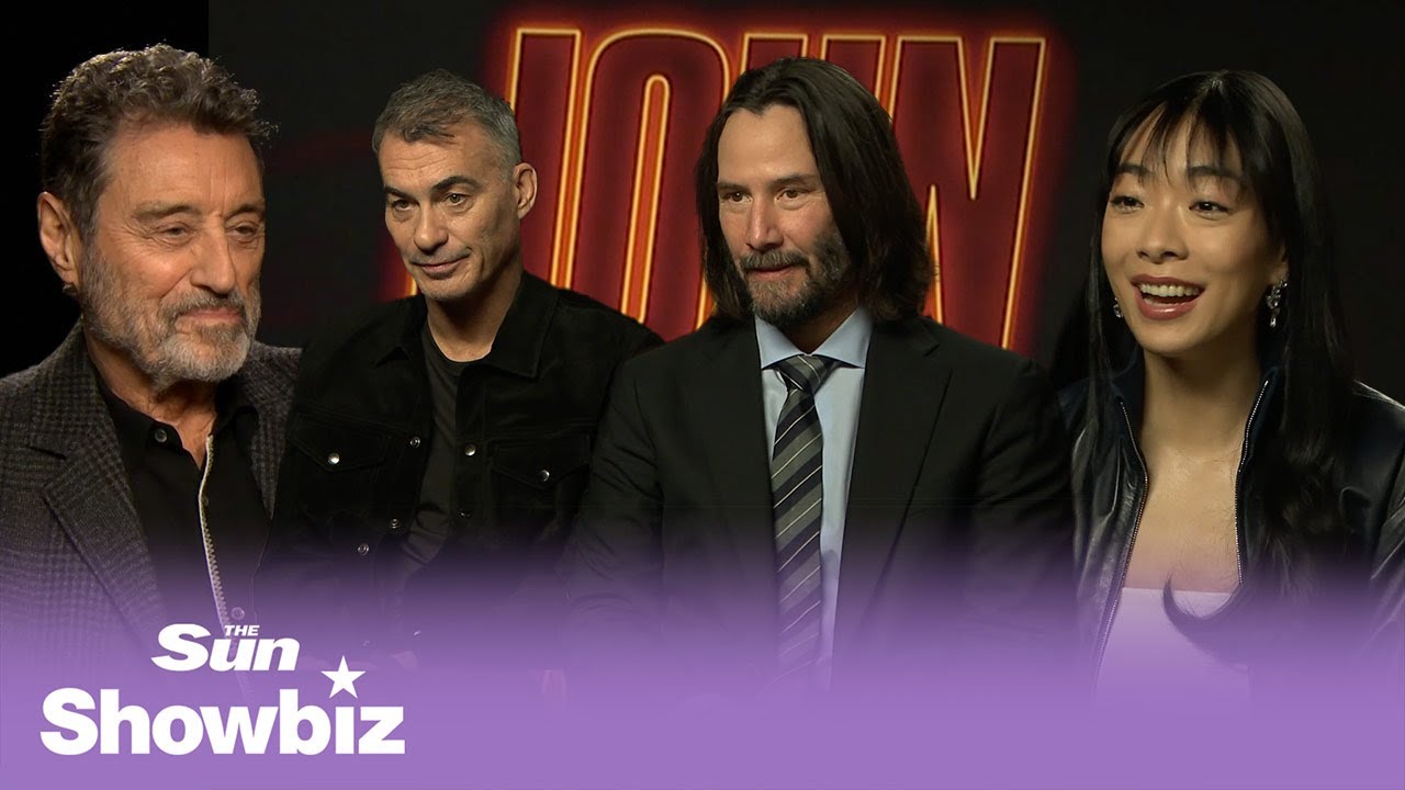 JOHN WICK: CHAPTER 4 Full Cast Interview! - Keanu Reeves, Lawrence  Fishburne, Ian McShane & More! 