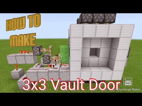 How To Make 3x3 Vault Door | MCPE | Android - YouTube