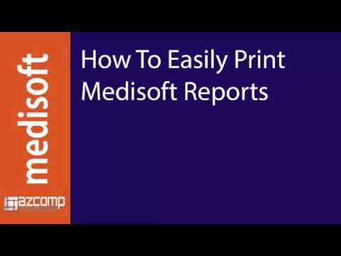 Medisoft - How to Print Reports to PDF