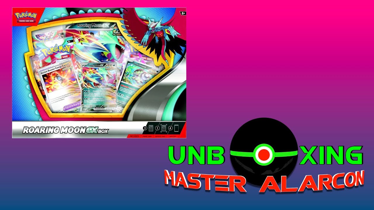 Unboxing una caja de "Roaring Moon ex" Unboxing una caja de "Roaring Moon ex"