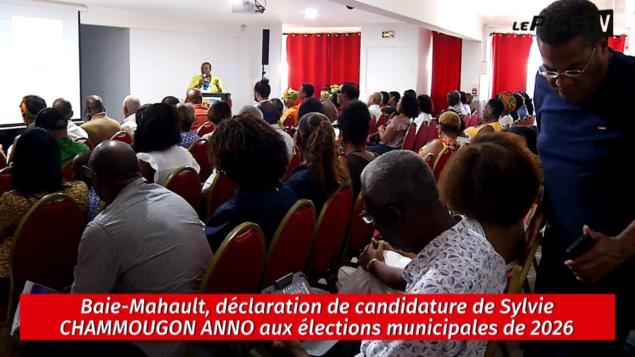 Baie-Mahault, déclaration de candidature de Sylvie CHAMMOUGON ANNO aux élections municipales de 2026