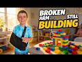 Parenting Win – Keeping My Son Busy With Building Blocks After A Broken Arm | Broken Arm Activities
