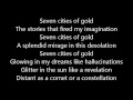 Rush - Seven Cities Of Gold (Lyrics)