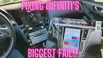 Q50/Q60 AUCAR MK6 Tesla Screen install and function test on fully loaded Q50