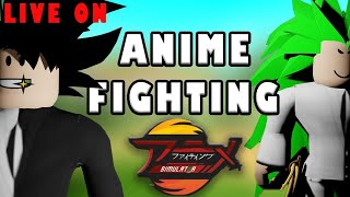 LIVE ROBLOX - LIVE ANIME FIGHTING SIMULATOR - JOGANDO COM INSCRITOS - ROBLOX