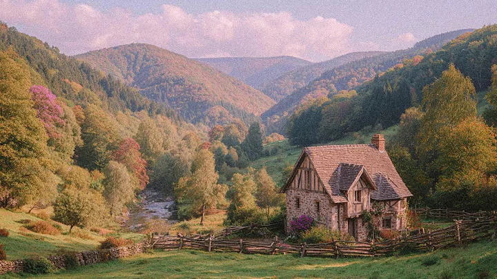 a playlist for slow mornings in a sunlit autumn cottage