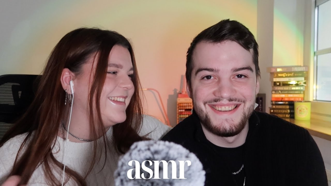 ASMR My brother tries to give me tingles 🕯️✨ (he's SO GOOD!)