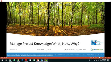 "Manage Project Knowledge: The What, How, & Why of the 6th Edition PMBOK® Guide New Process"