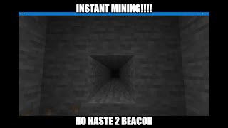 How To Instant Mine Without A Haste 2 Beacon? Minecraft Bedrock Edition
