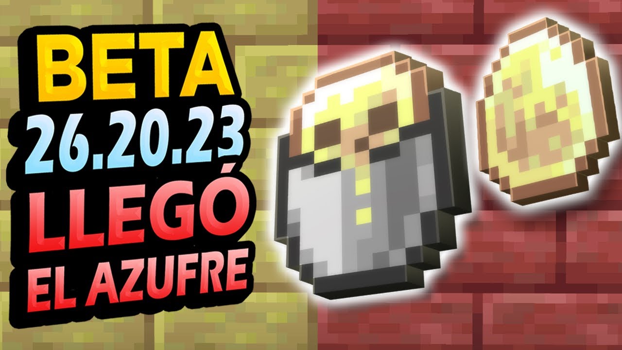 ✅ CUBETA DE AZUFRE 👉 26.2 Preview 26.20.23 Minecraft