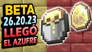 ✅ CUBETA DE AZUFRE 👉 26.2 Preview 26.20.23 Minecraft