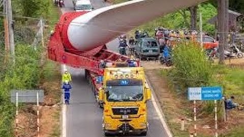 ĐIỆN GIÓ/Vận chuyển cánh quạt điện gió siêu khổng lồ