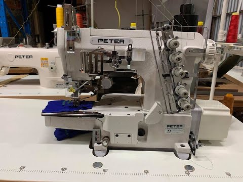 INDUSTRIAL AUTOMATIC COVER STITCH SEWING MACHINE KL664-01-DA-EUT