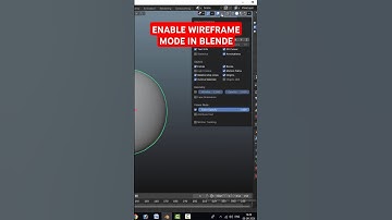 How To Turn On Wireframe Mode in Object Mode in Blender  #blender3d #blender #blender3dmodelling