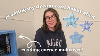 cozy hobby room makeover ⭐️ / creating a safe space for reading & crafting!