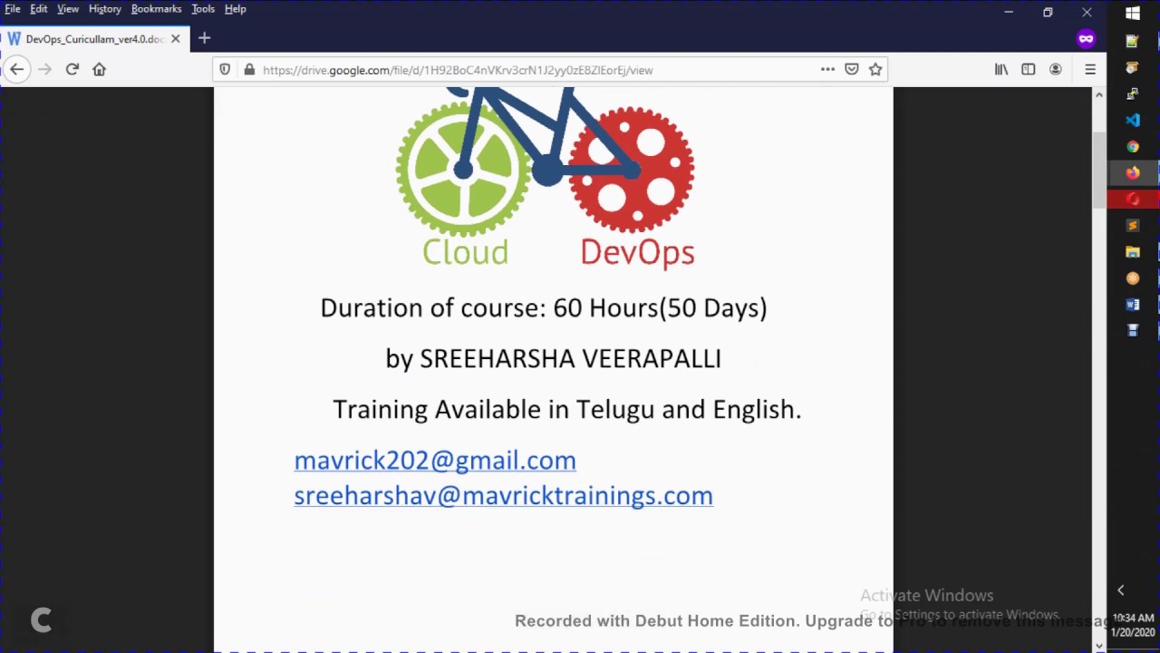 New DevOps Training in English Weekend Batch From Jan 25th 10AM to 1PM ...