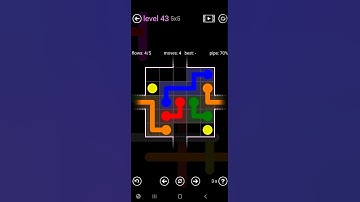 How To Solve Flow Free 2 Warps Sampler Level 43 5x5 Board Easy Walk Through Solution Walkthrough