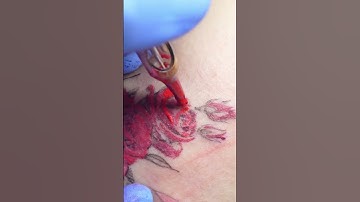 Thumbnail of Butterfly tattoo / color tattoo / flower tattoo / mini tattoo / tattoo process - Color.b tattoo