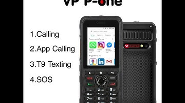 VoicePing P-one: Phones for Seniors and Kids - Video Demo on Calling, App Calling, T9 Texting.