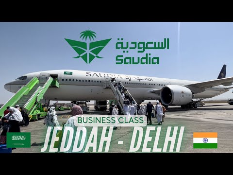 Saudia Business Class | The Saudia Umrah experience | Jeddah - Delhi | Boeing 777-300ER |Trip Report