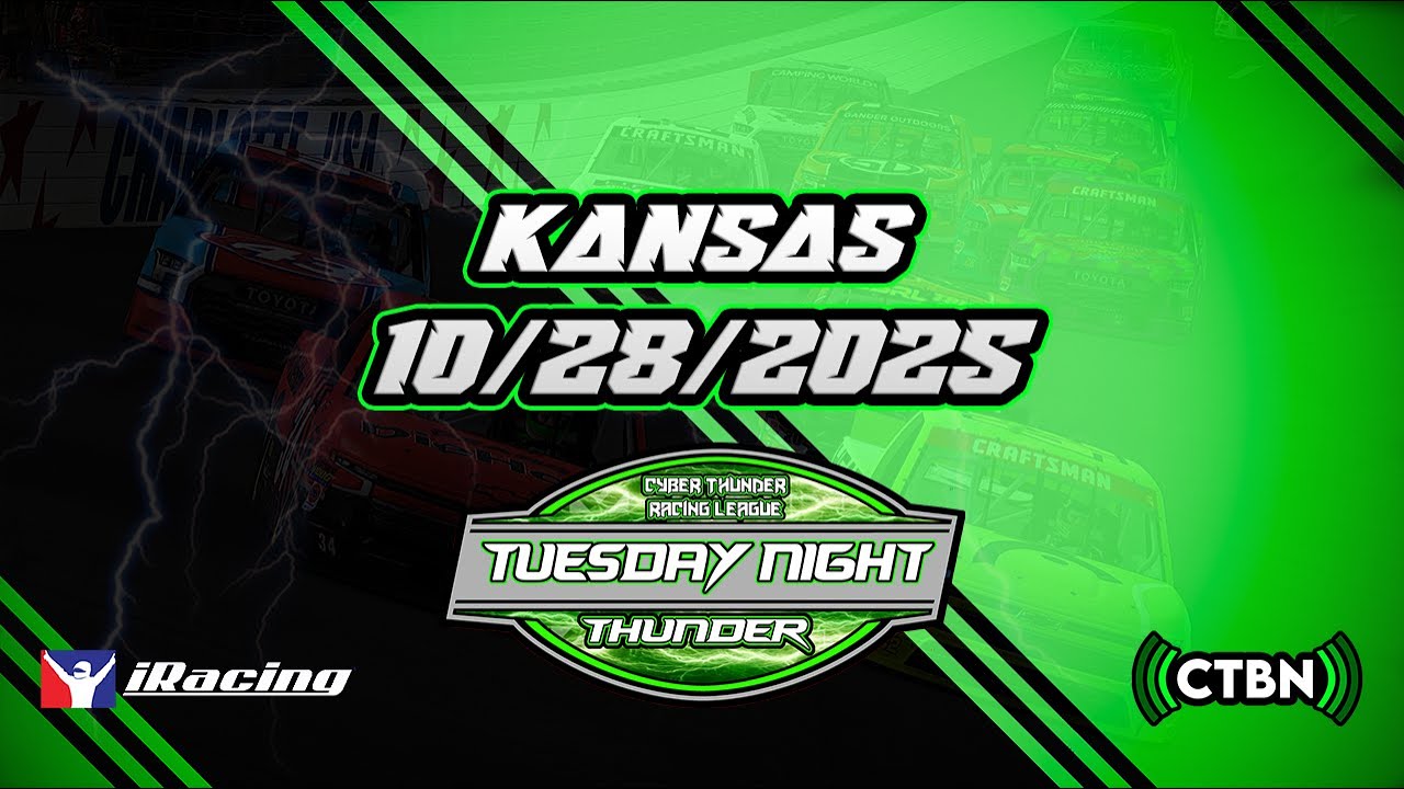 Cyber Thunder Racing League | Race 10 of 23 | Kansas Speedway