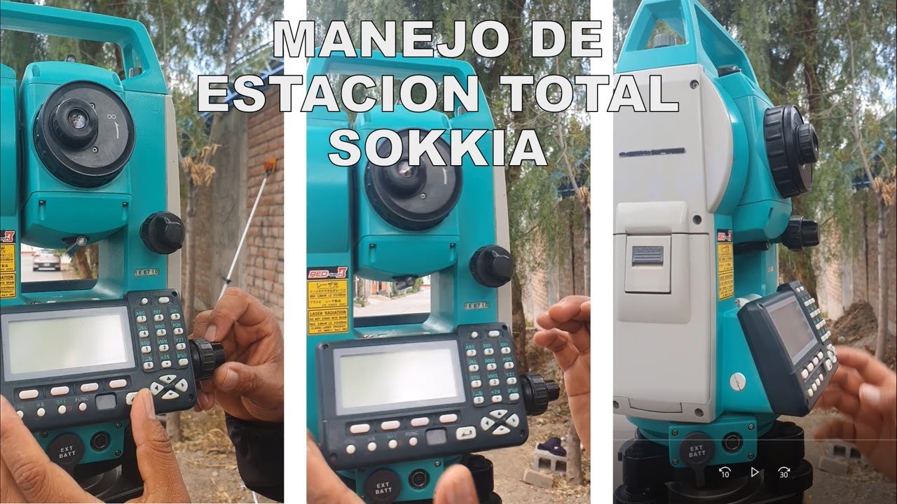 Como Hacer Cambio de Estacion en Estacion Total SOKKIA SET 650 RX - YouTube