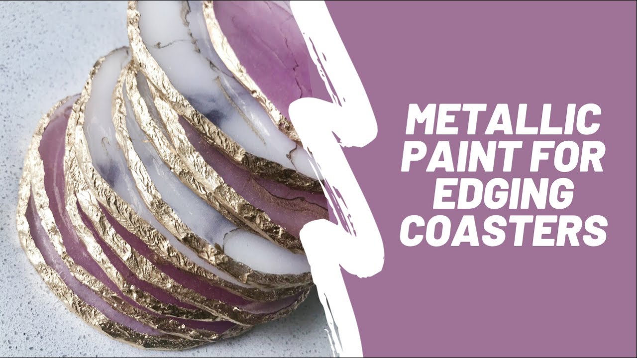 The BEST metallic paint pen for epoxy coasters, geodes and tumblers! 