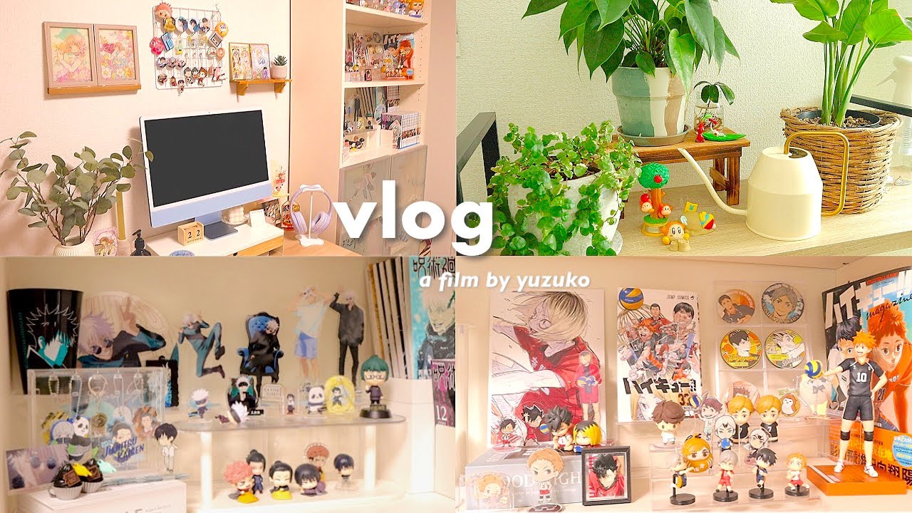 vlog｜IKEA,100均で買ったものでオタク部屋模様替え🕺