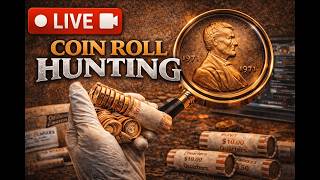 LIVE UNSEARCHED COIN ROLL HUNTING for Frank G 6 10 of 22