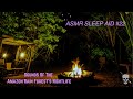 ASMR SLEEP AID #22 (10 Minutes Of Amazon Rain Forest w/Campfire) #calm #asmrsleep #sleepsounds #asmr