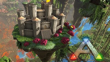 ARK: Crystal Isles - Floating Island Castle (Speed Build)