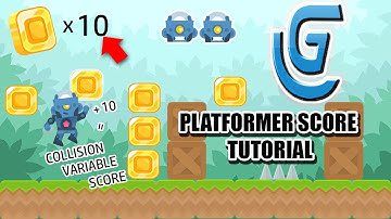 GDevelop 5 platformer score tutorial