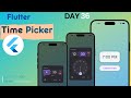 Flutter Time Picker Tutorial || Build Beautiful Time Selection in Your Apps! || Time Picker App
