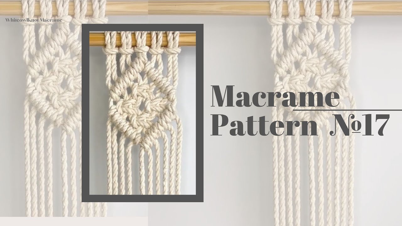 DIY Macrame Diamond Pattern 17 / Simple Macrame Diamond for beginners