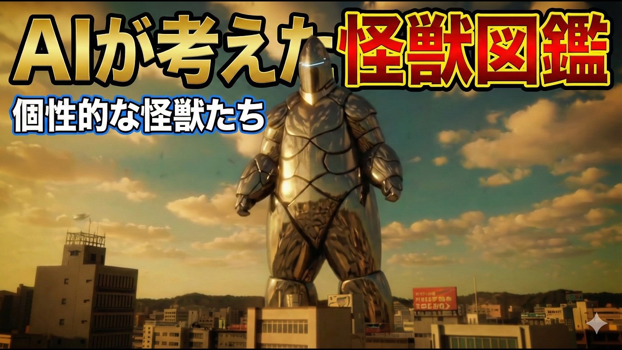 AIが考えた怪獣図鑑　個性的な怪獣たち　特撮映画