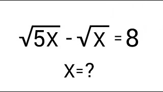 Nice Square Root Maths Simplification Problem   Find The Value Of X