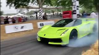 Départ Enfumant Burn Out De La Lotus Evija Au Festival Of Speed - Goodwood 2022
