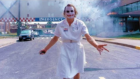 Joker blow up the hospital | The Dark Knight [UltraHD, HDR, IMAX]