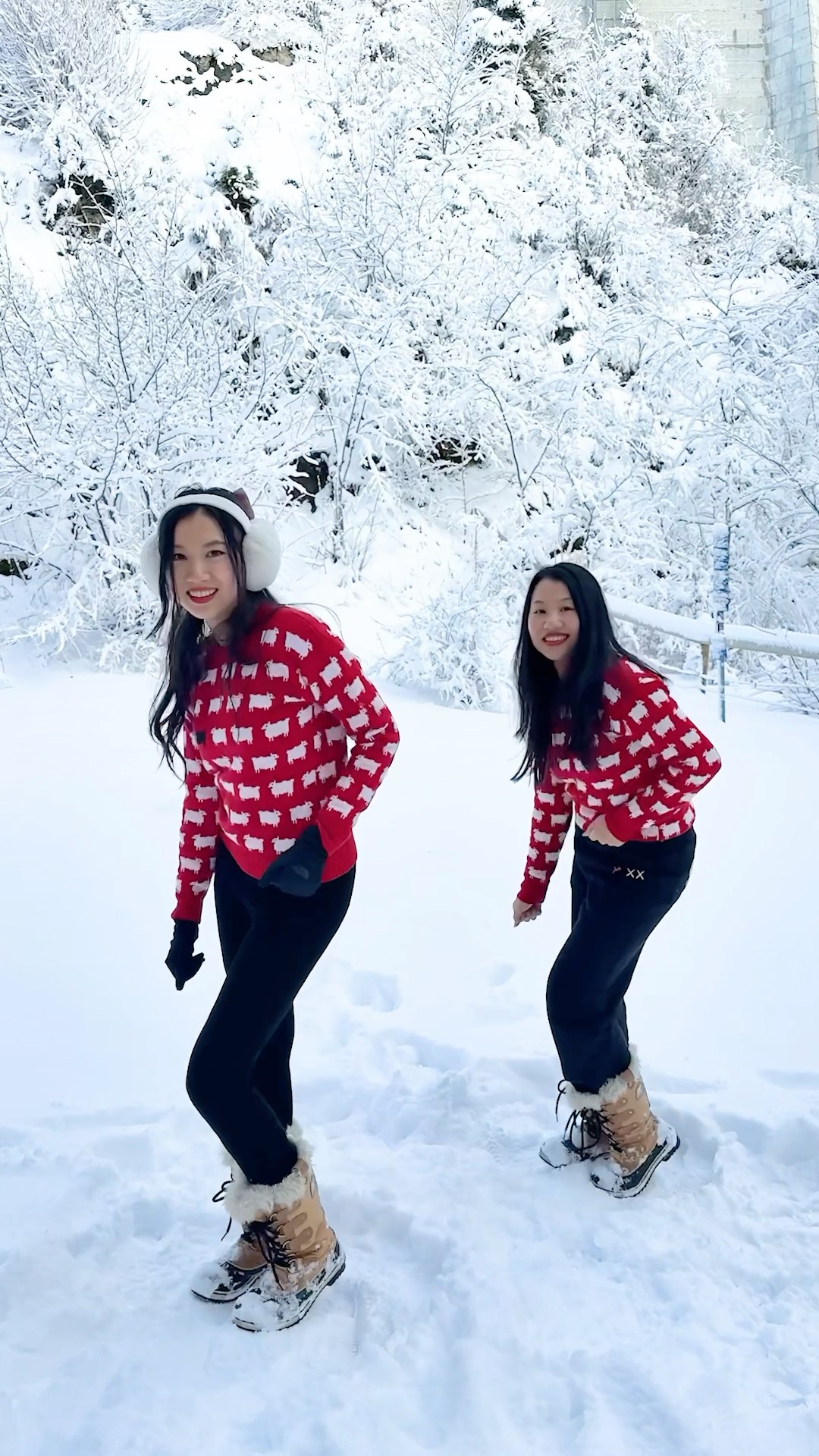I nearly froze to death for this video ?? #apt #dance
