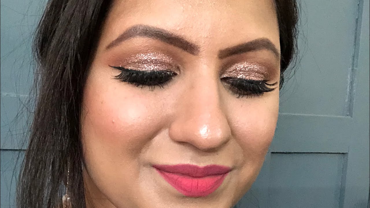 Glitter eye makeup in Hindi by Vartika Anand YouTube
